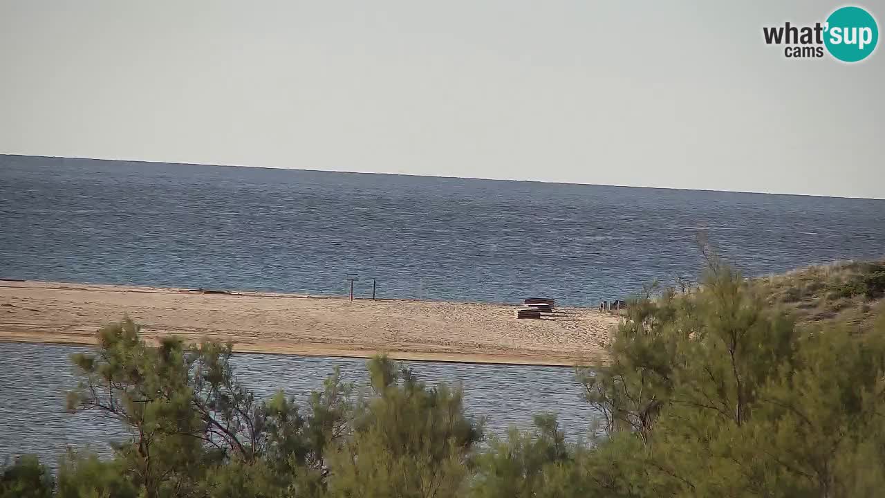 Webcam Chia – Vue en direct de la plage Su Giudeu