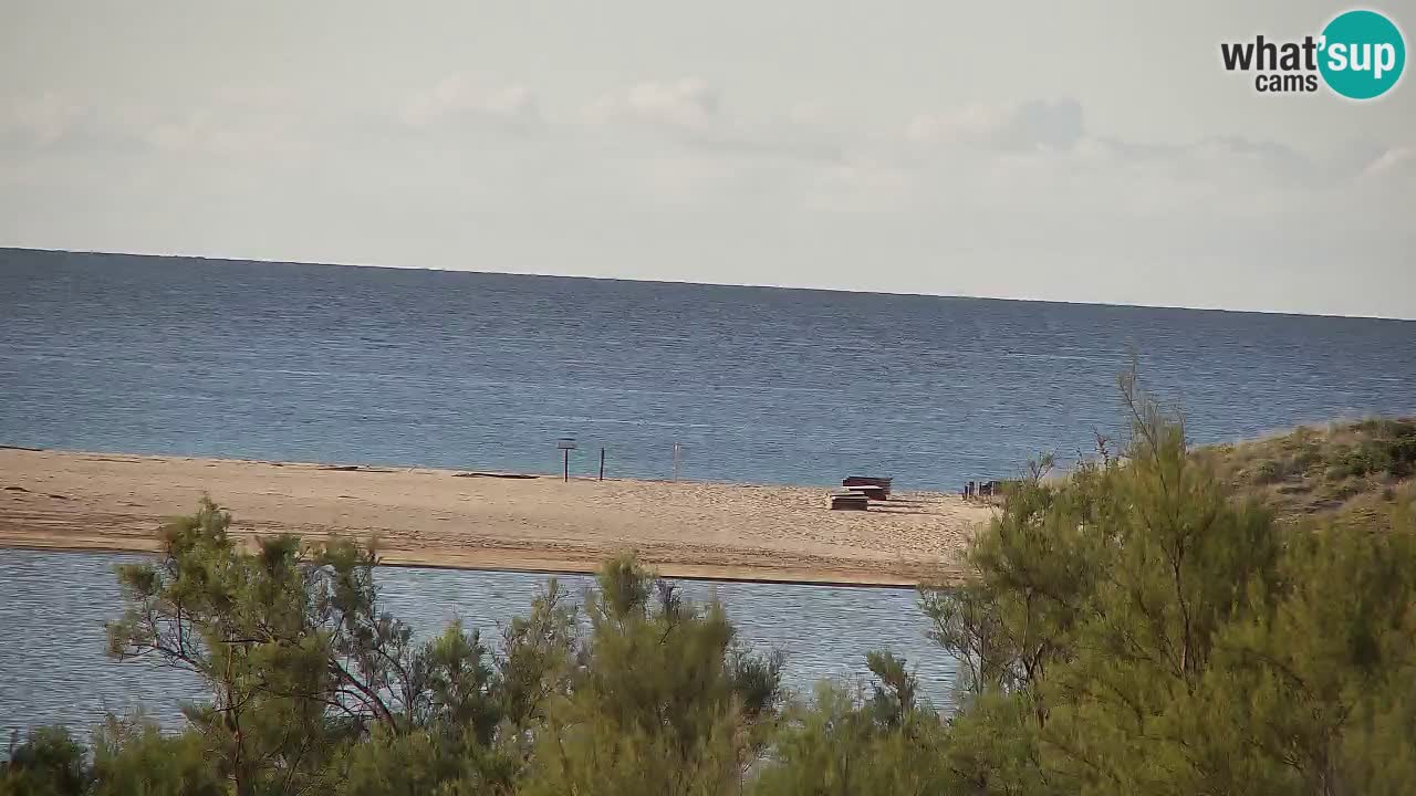 Webcam Chia – Vue en direct de la plage Su Giudeu