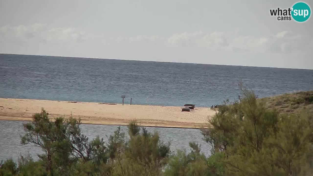 Webcam Chia – Vista en directo de la playa Su Giudeu