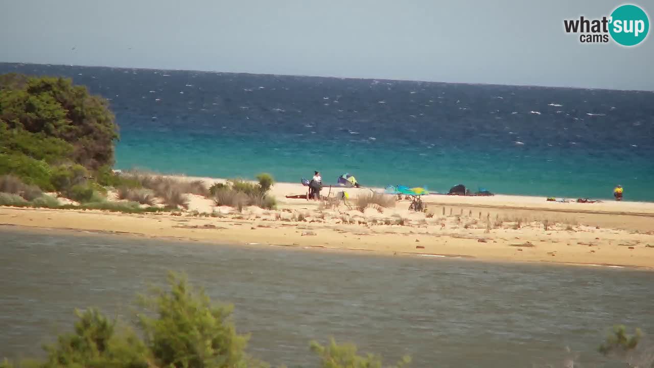 Webcam Chia – Vue en direct de la plage Su Giudeu