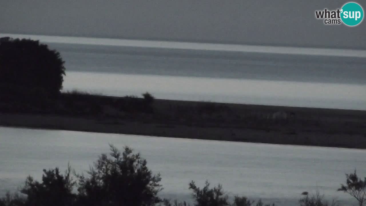 Webcam Chia – Vue en direct de la plage Su Giudeu