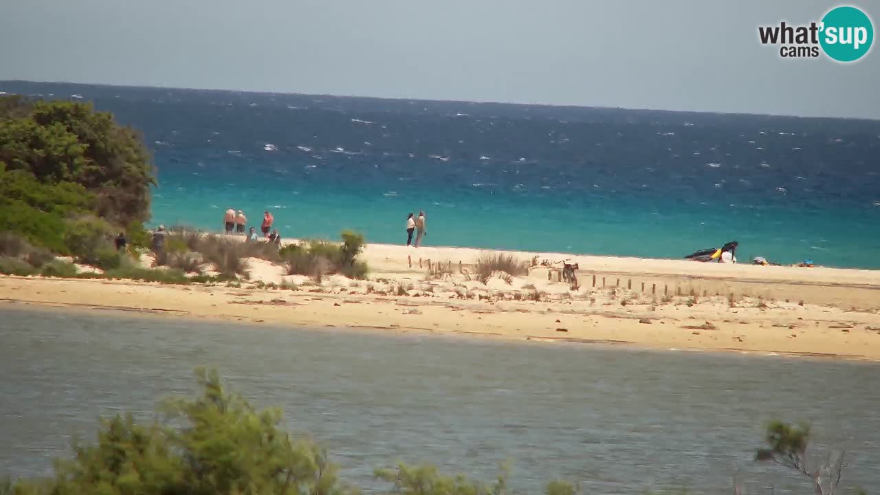 Webcam Chia – Vue en direct de la plage Su Giudeu