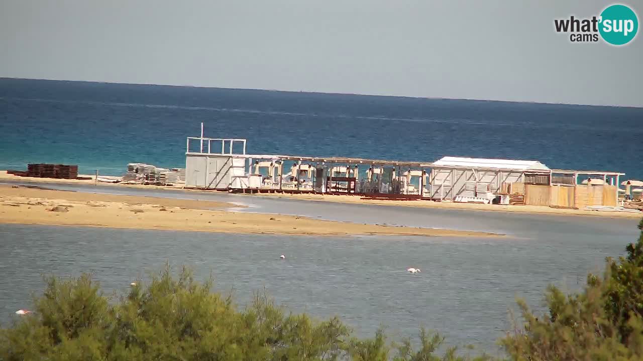 Webcam Chia – Vue en direct de la plage Su Giudeu