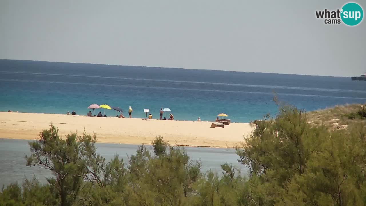 Webcam Chia – Vue en direct de la plage Su Giudeu