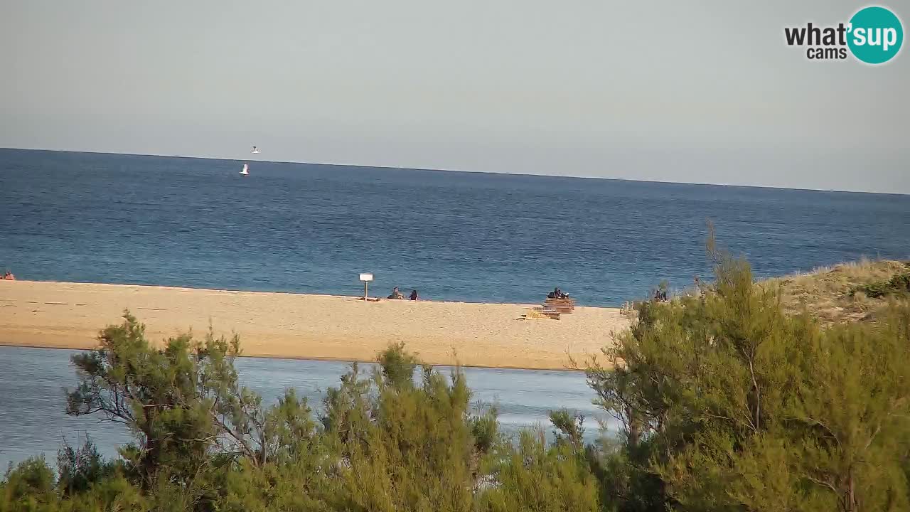 Webcam Chia – Vue en direct de la plage Su Giudeu