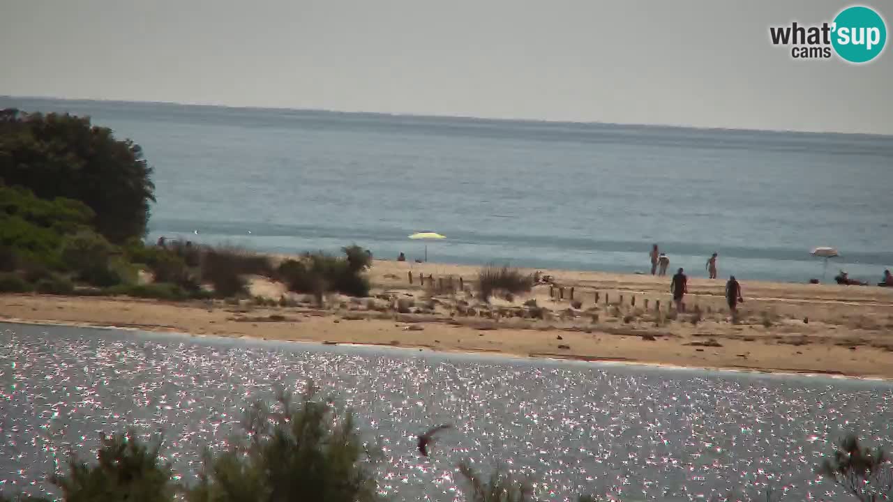 Spletna kamera Chia – Pogled v živo na plažo Su Giudeu