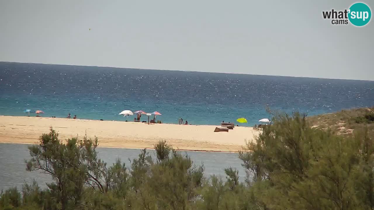 Webcam Chia – Vue en direct de la plage Su Giudeu