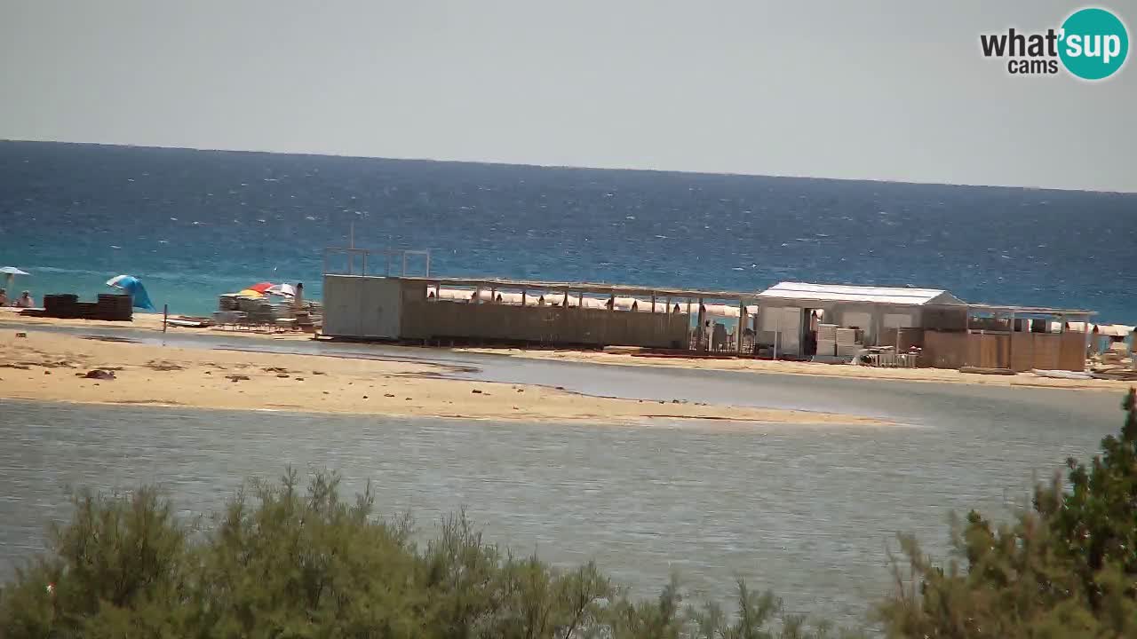 Spletna kamera Chia – Pogled v živo na plažo Su Giudeu