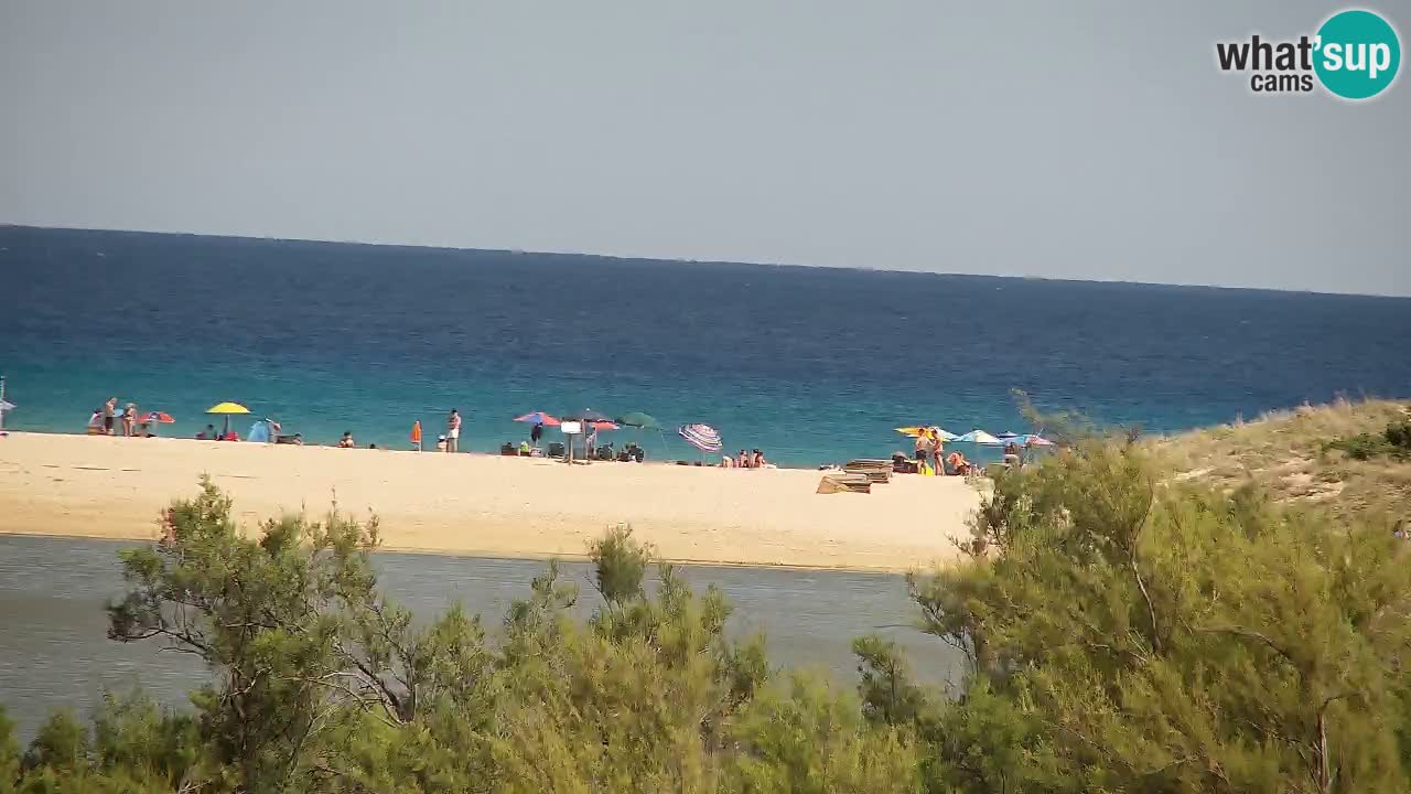 Webcam Chia – Vue en direct de la plage Su Giudeu