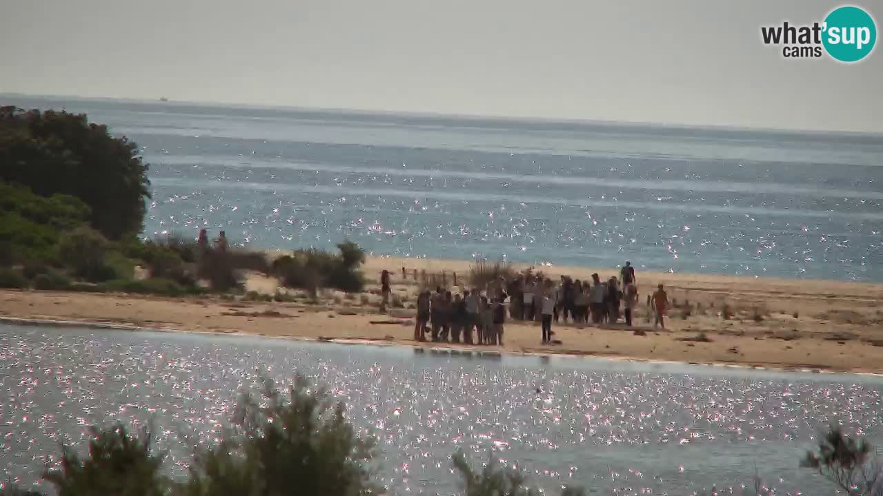 Spletna kamera Chia – Pogled v živo na plažo Su Giudeu