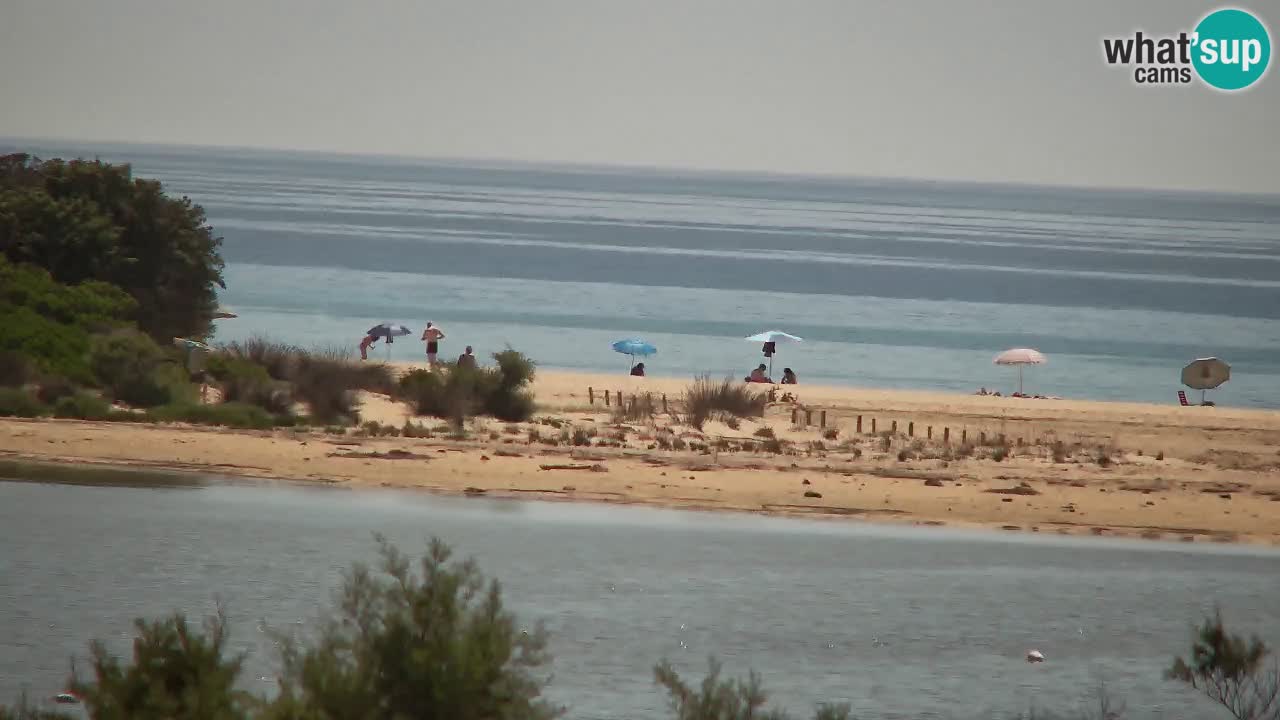 Spletna kamera Chia – Pogled v živo na plažo Su Giudeu