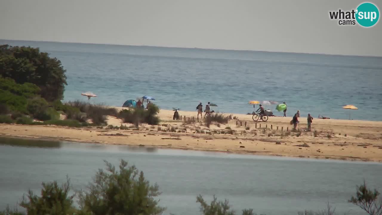 Webcam Chia – Vue en direct de la plage Su Giudeu