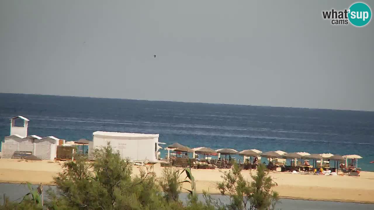 Spletna kamera Chia – Pogled v živo na plažo Su Giudeu