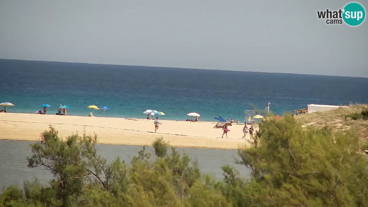 Webcam Chia – Vue en direct de la plage Su Giudeu
