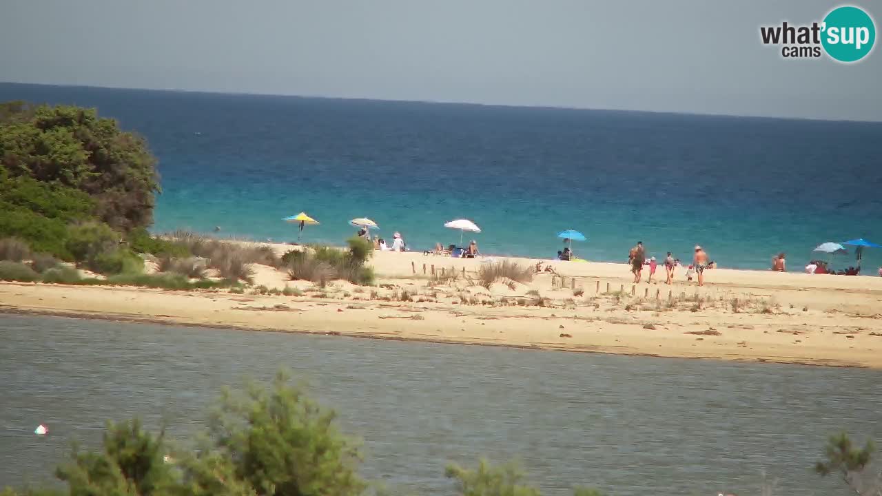 Spletna kamera Chia – Pogled v živo na plažo Su Giudeu
