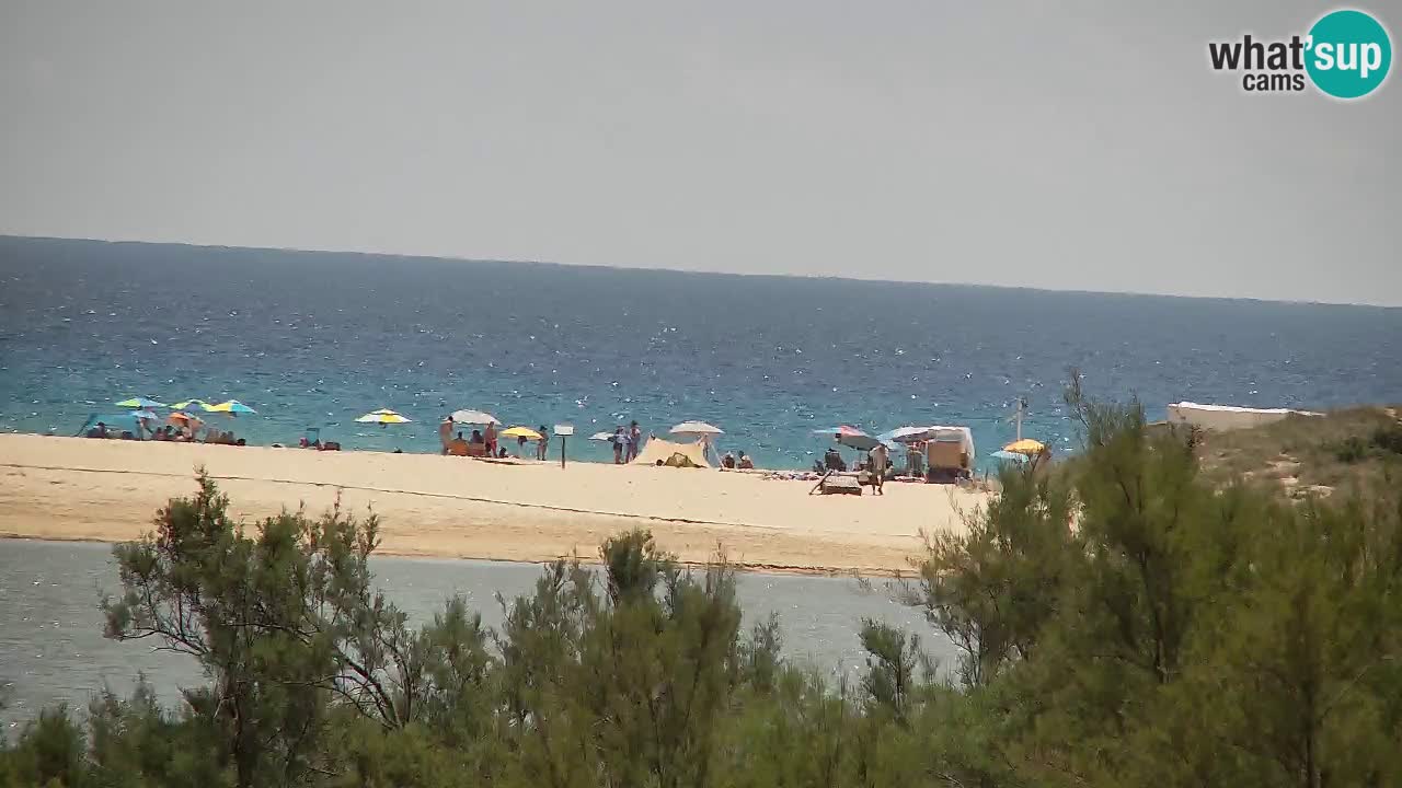 Webcam Chia – Vue en direct de la plage Su Giudeu