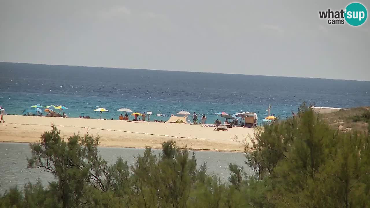 Webcam Chia – Vue en direct de la plage Su Giudeu