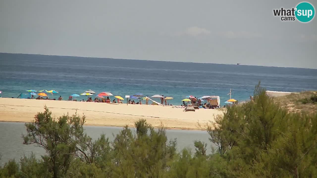 Webcam Chia – Vue en direct de la plage Su Giudeu
