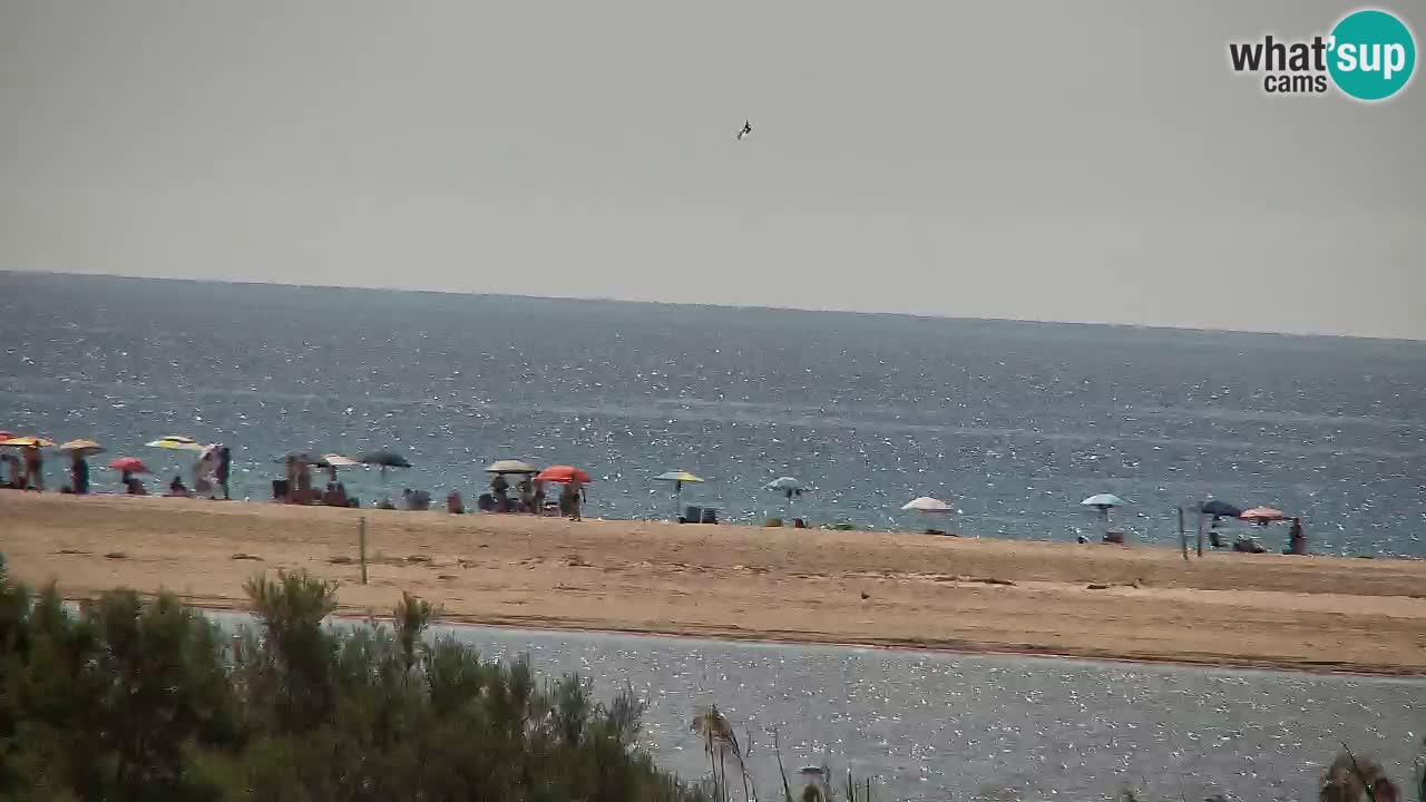Spletna kamera Chia – Pogled v živo na plažo Su Giudeu
