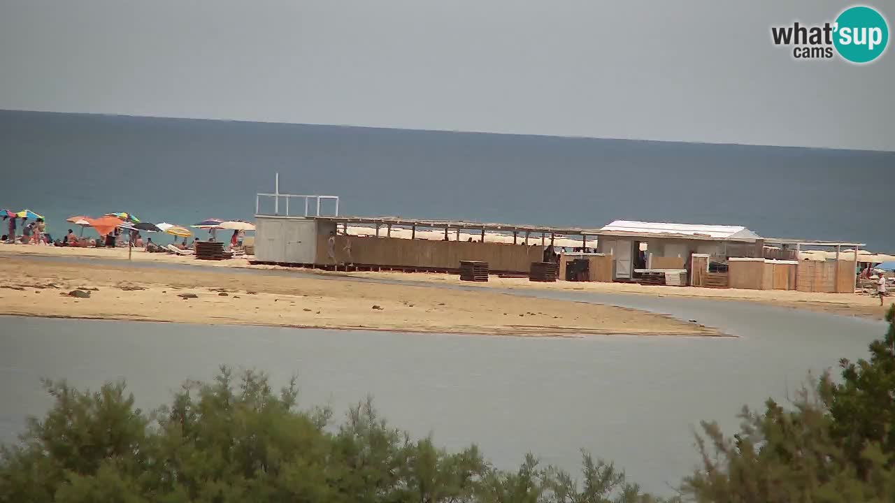 Webcam Chia – Vista en directo de la playa Su Giudeu