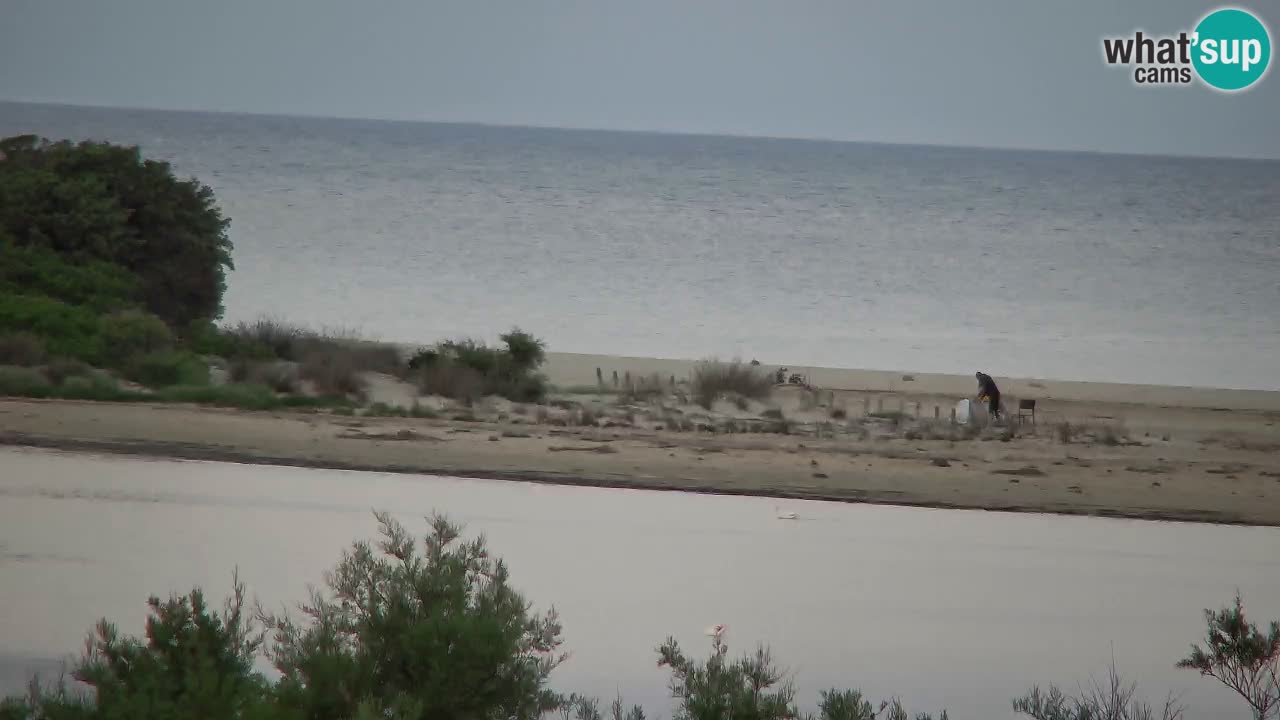 Webcam Chia – Vue en direct de la plage Su Giudeu