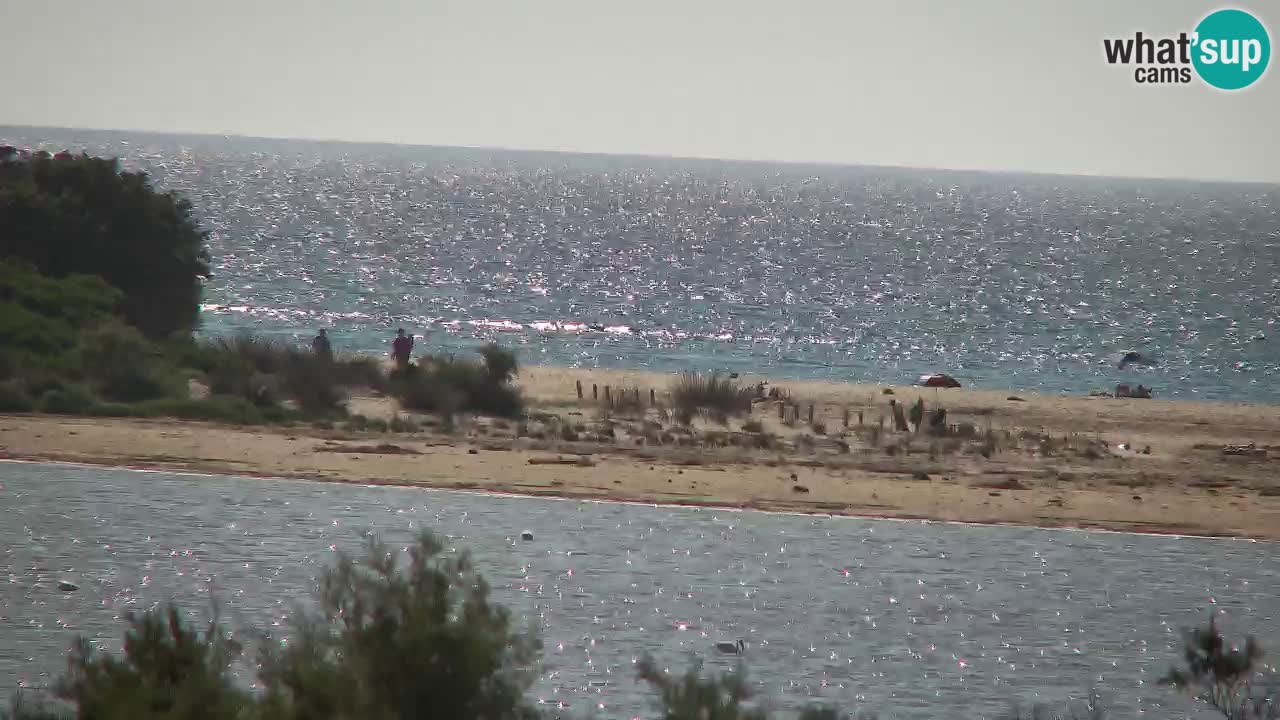 Spletna kamera Chia – Pogled v živo na plažo Su Giudeu