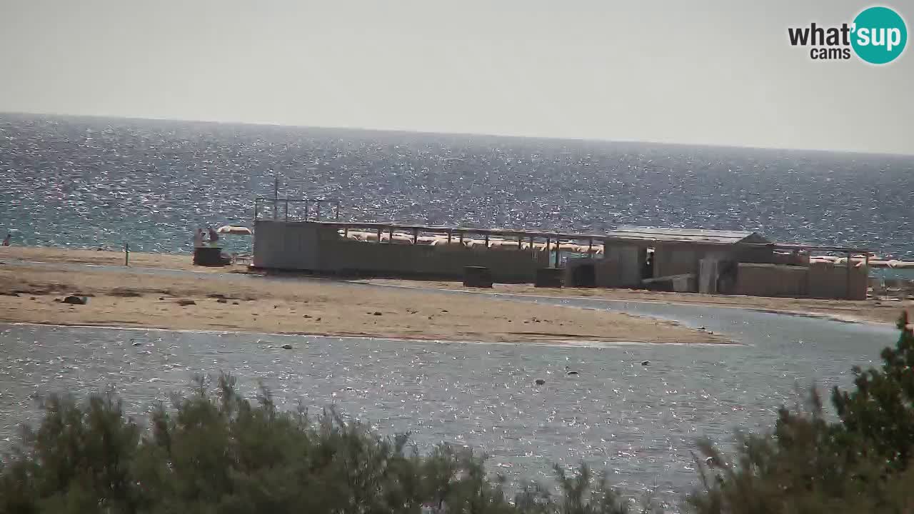 Webcam Chia – Vue en direct de la plage Su Giudeu