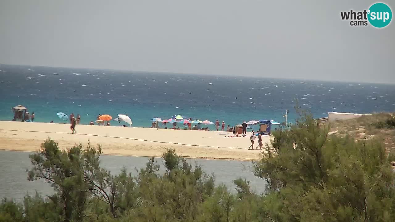 Spletna kamera Chia – Pogled v živo na plažo Su Giudeu