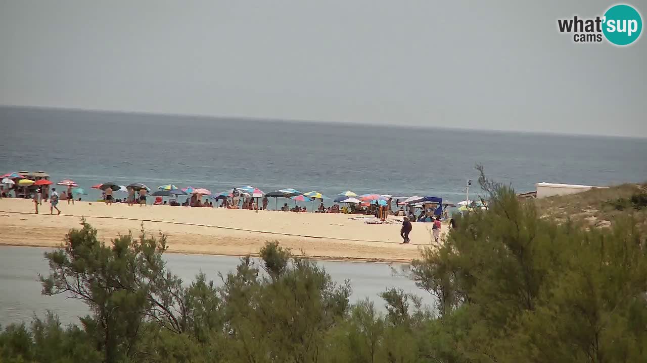 Webcam Chia – Vue en direct de la plage Su Giudeu