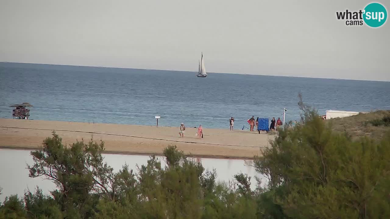 Webcam Chia – Vue en direct de la plage Su Giudeu