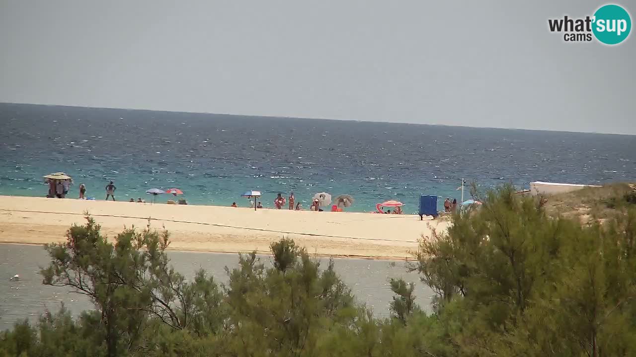 Webcam Chia – Vue en direct de la plage Su Giudeu