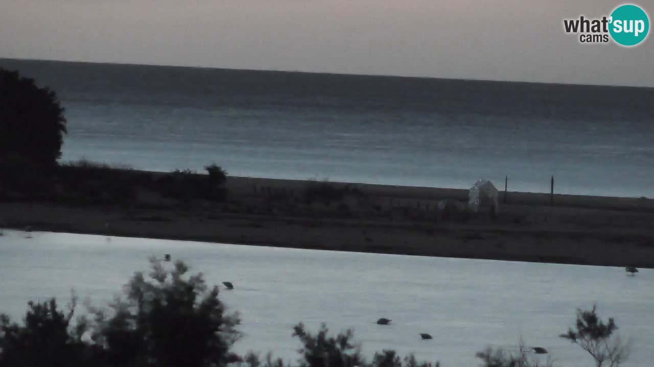 Spletna kamera Chia – Pogled v živo na plažo Su Giudeu