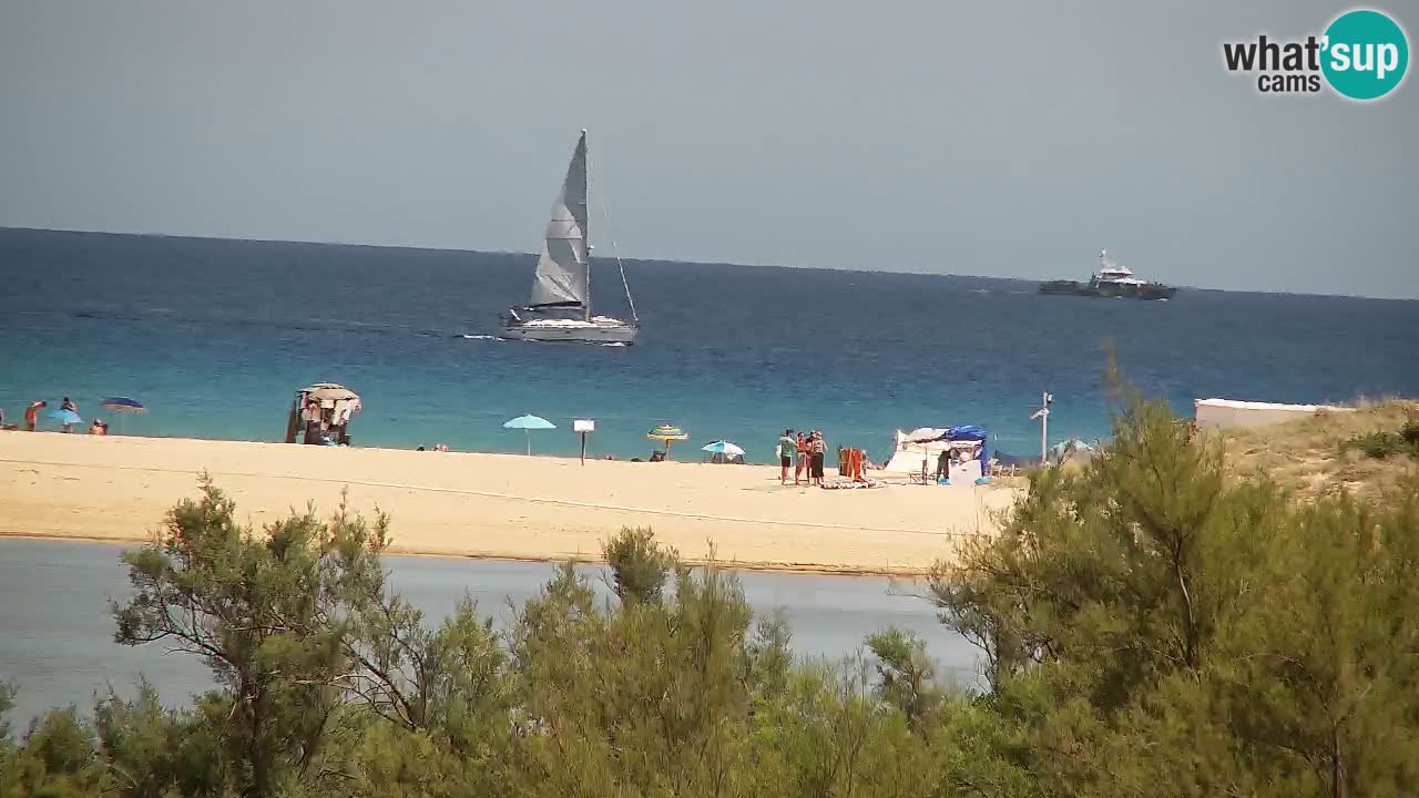 Webcam Chia – Vue en direct de la plage Su Giudeu