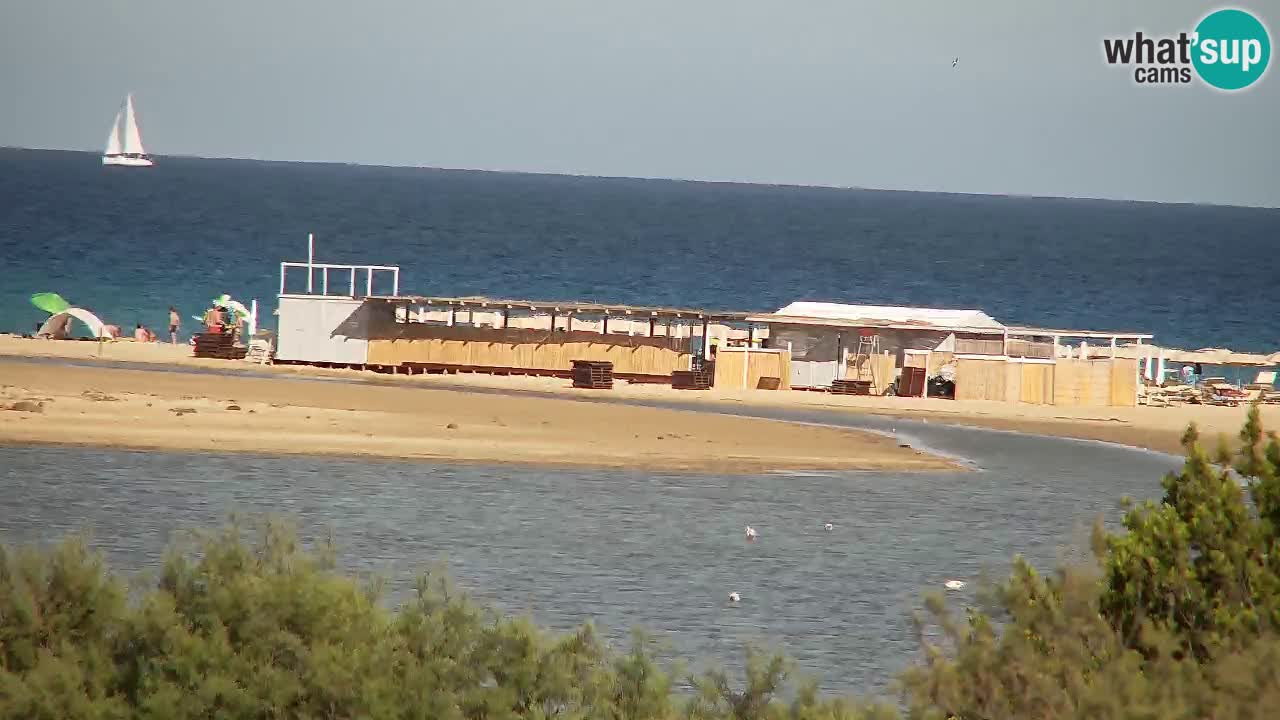 Webcam Chia – Vista en directo de la playa Su Giudeu