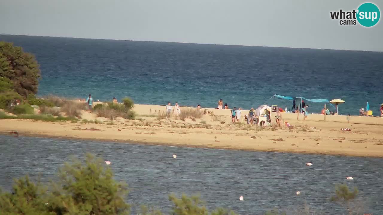 Webcam Chia – Vista en directo de la playa Su Giudeu