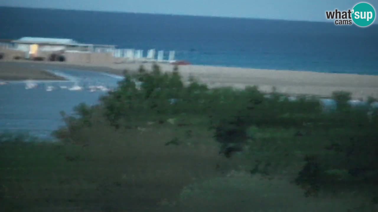 Webcam Chia – Vista en directo de la playa Su Giudeu