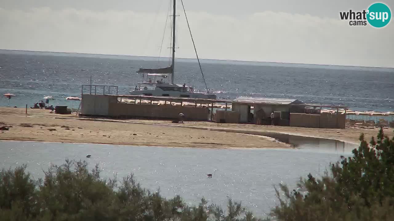 Webcam Chia – Vue en direct de la plage Su Giudeu