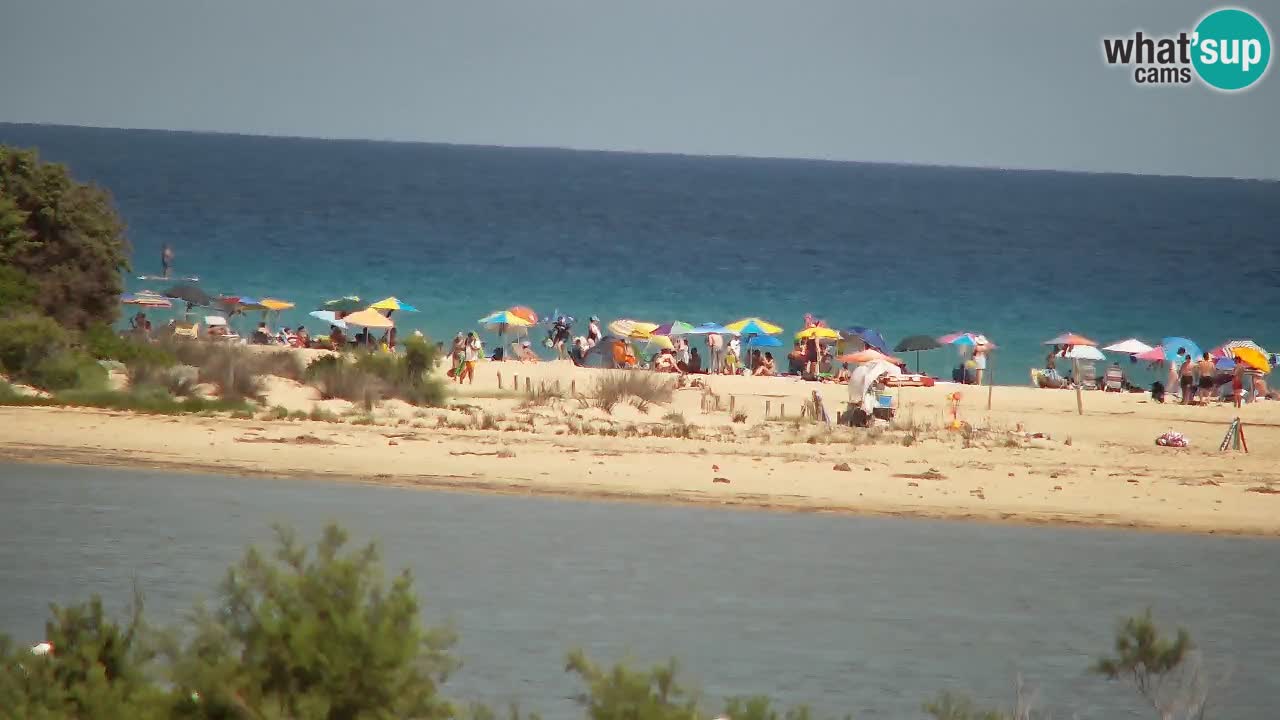 Spletna kamera Chia – Pogled v živo na plažo Su Giudeu
