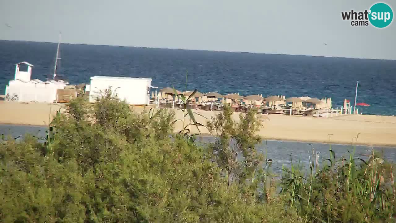 Webcam Chia – Vista en directo de la playa Su Giudeu