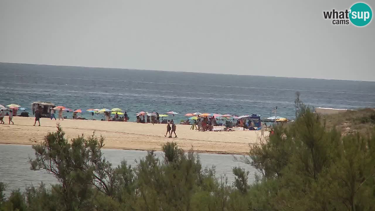 Spletna kamera Chia – Pogled v živo na plažo Su Giudeu