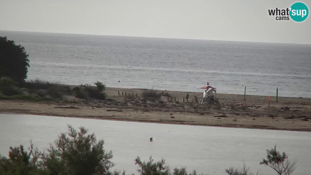 Webcam Chia – Vue en direct de la plage Su Giudeu