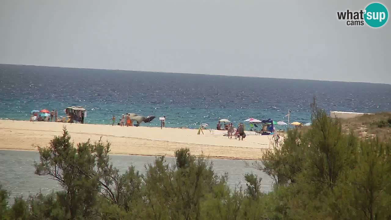 Webcam Chia – Vue en direct de la plage Su Giudeu