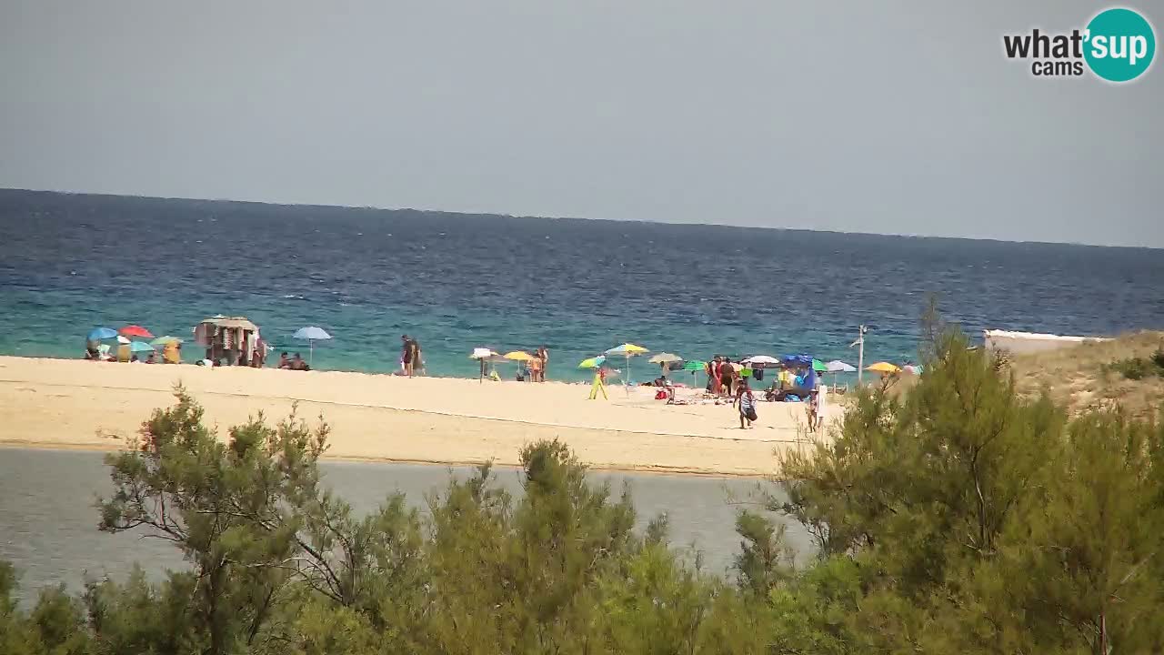 Webcam Chia – Vue en direct de la plage Su Giudeu