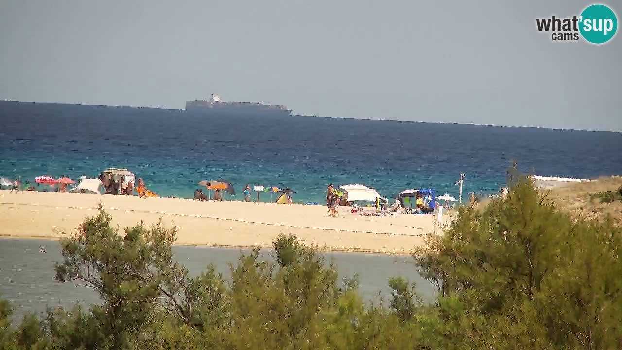 Webcam Chia – Vista en directo de la playa Su Giudeu