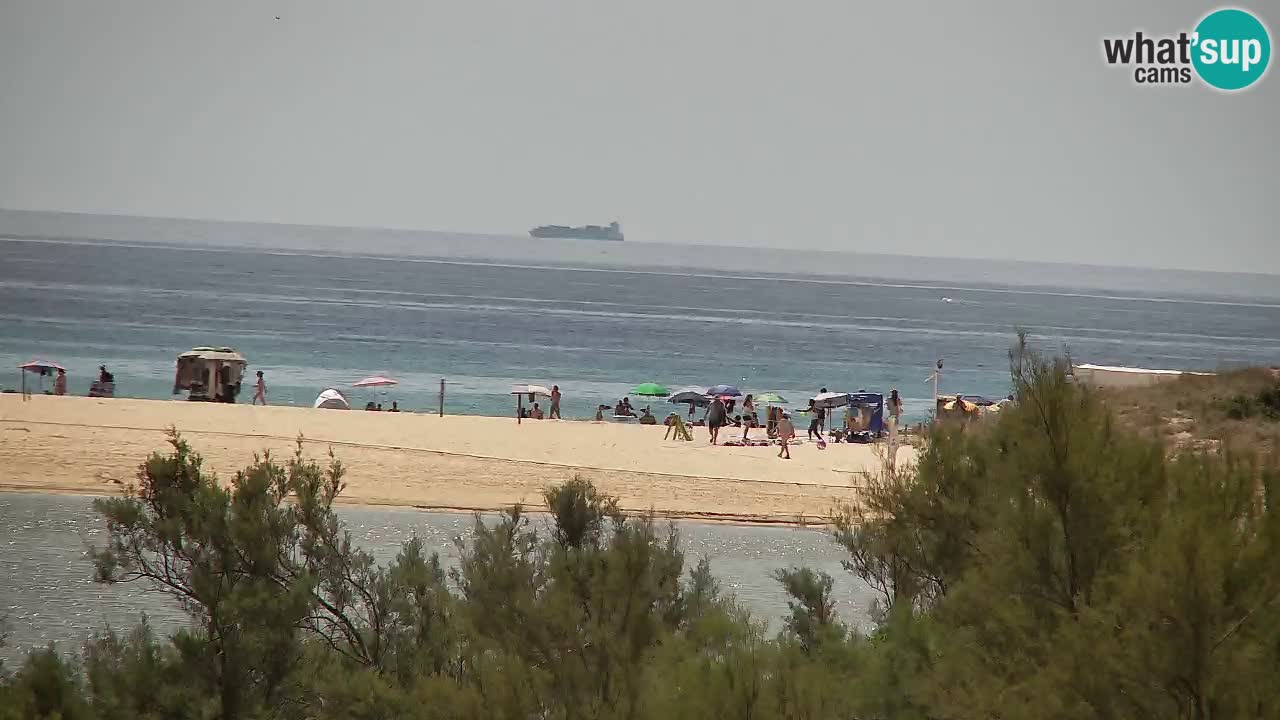 Webcam Chia – Vue en direct de la plage Su Giudeu