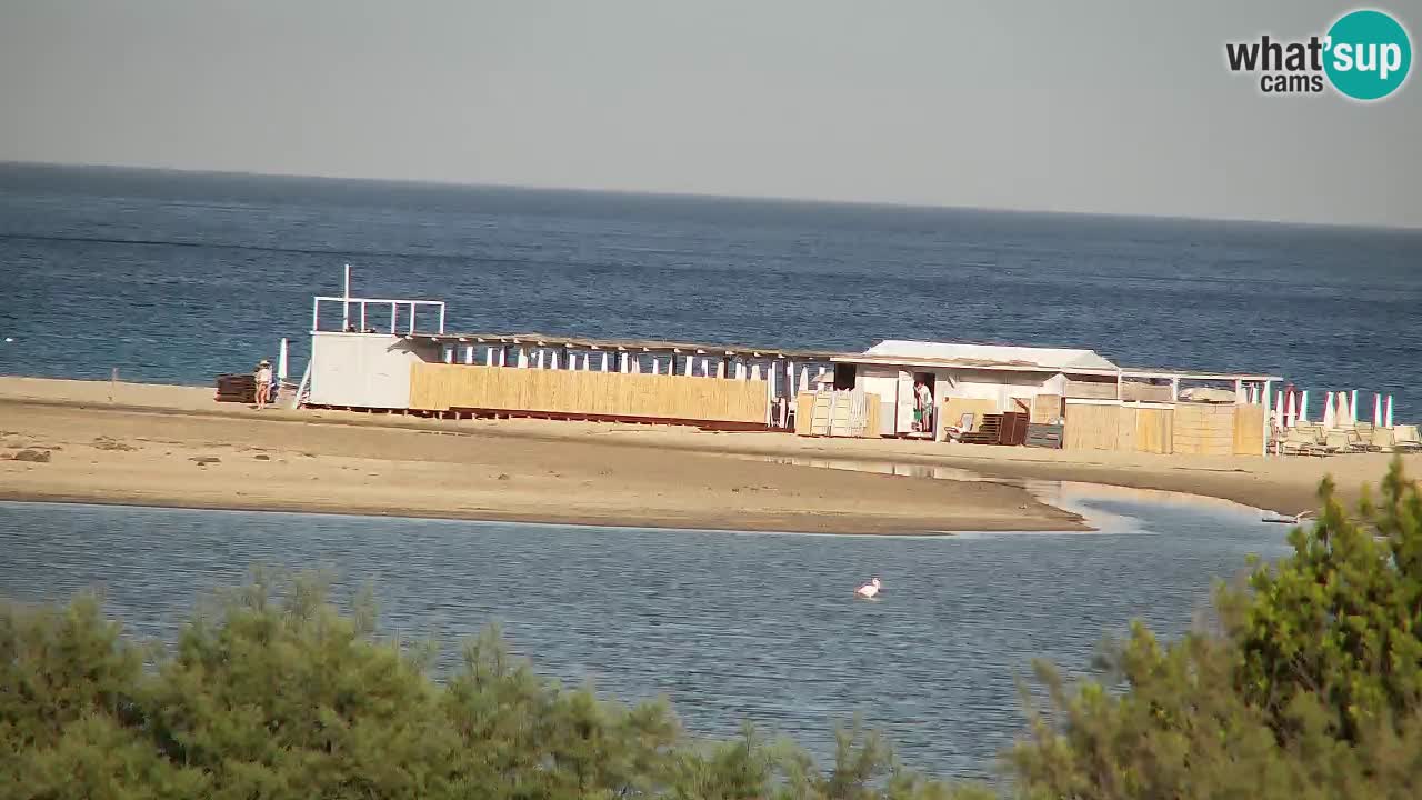 Spletna kamera Chia – Pogled v živo na plažo Su Giudeu