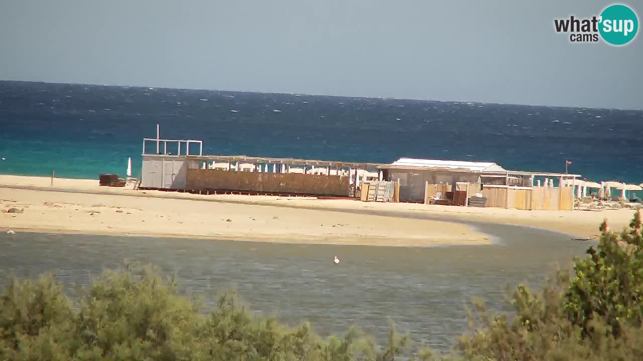 Spletna kamera Chia – Pogled v živo na plažo Su Giudeu