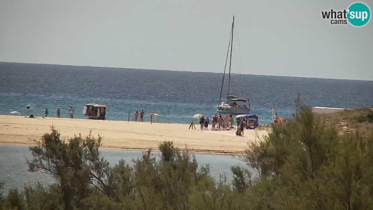 Spletna kamera Chia – Pogled v živo na plažo Su Giudeu