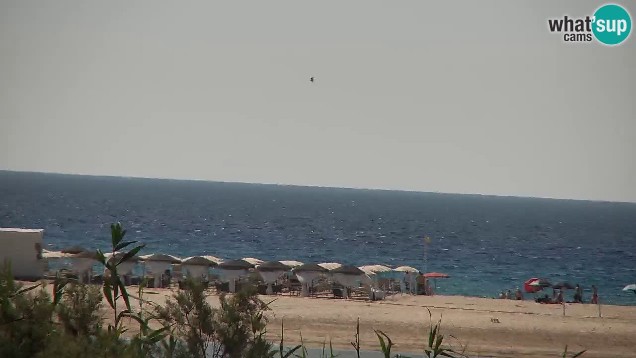 Spletna kamera Chia – Pogled v živo na plažo Su Giudeu