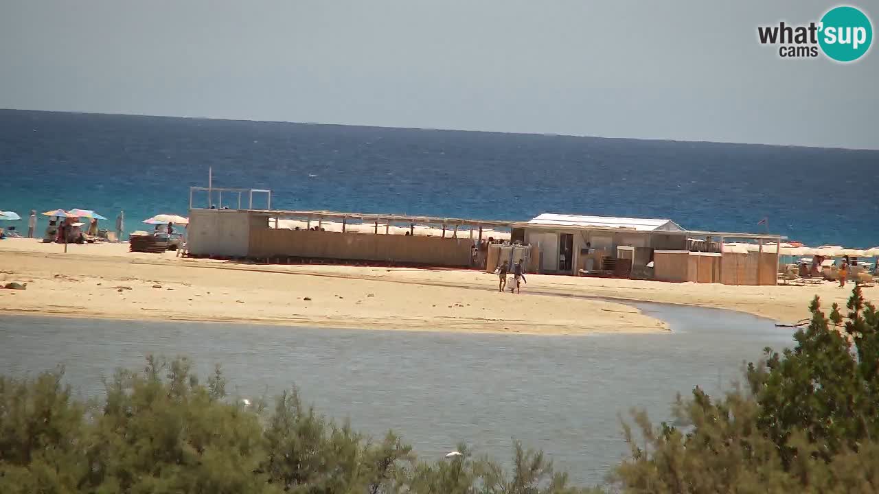 Webcam Chia – Vue en direct de la plage Su Giudeu